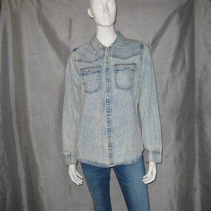 WILD FABLE | Acid wash Denim Shirt